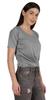 Inkmeso Summer Twist Front Knot Crop Top For Women With Short Sleeves Tee