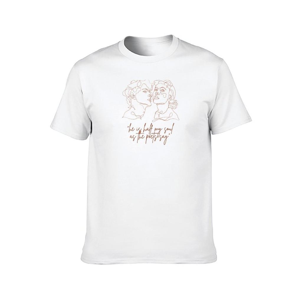 Er ist die Hälfte meiner Seele T-Shirt Anime T-Shirts Oversize T-Shirts für Mann Grafik lustiges T-Shirt