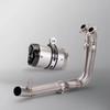 CFMOTO 450SR Stainless Steel Front Pipe & AR Muffler Tail Pipe, designed for seamless, non-destructive installation.