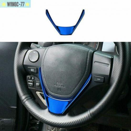For Toyota Corolla 2014 2015-2018 Car Console Steering Wheel Cover Blue Titanium