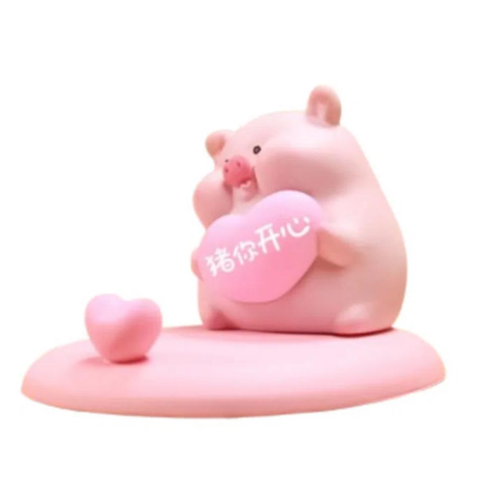 Pig Shaped Cartoon Pig Phone Stand Lovely Cute Pig Phone Rack Desktop Decoration