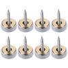 8Pcs Decorative Screws 16mm/18mm/20mm/22mm/25mm Mirror Screws Polished Silver Tone Decorative Cap Stainless Steel Cover Nail
