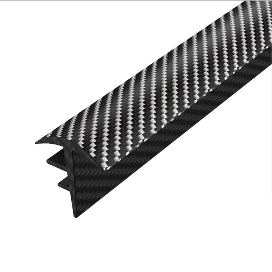 Car Dashboard Seal Strip - 1.6M Carbon Fiber Color - Noise Insulation Windshield Gap Rubber