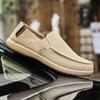 Fashion Leisure Walk Men's Casual Shoes Outdoor Loafers Classic Male Canvas Shoes Lightweight Soft Moccasins Male Slip on Driving Flats