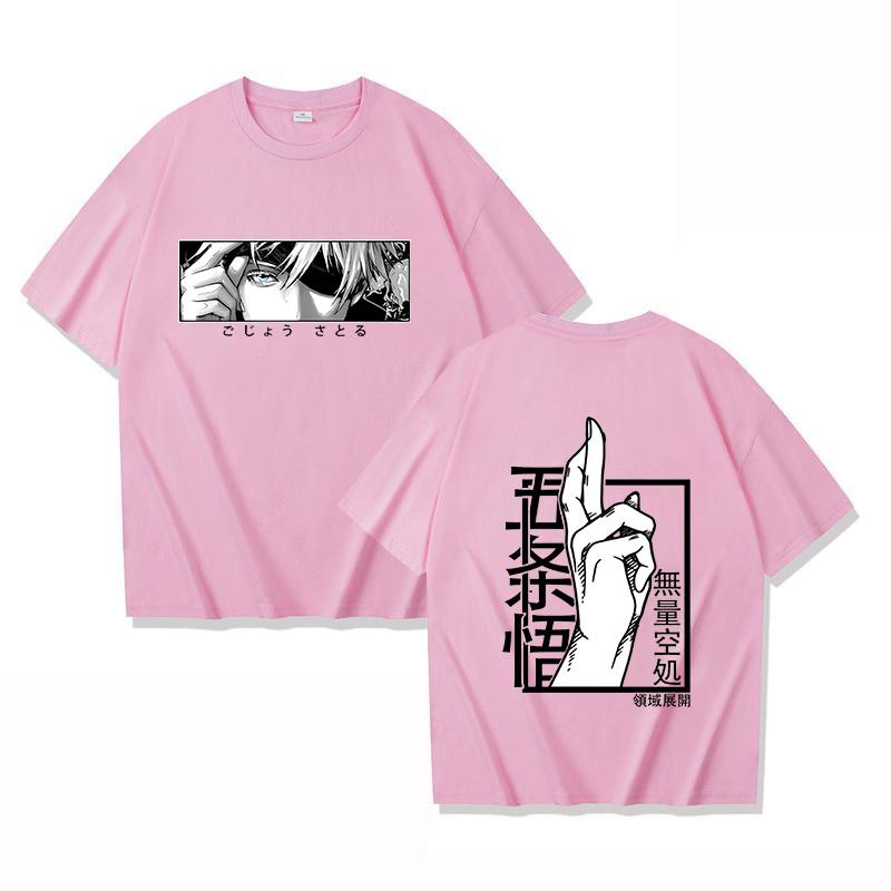 New Anime Gojo Satoru Print T-shirt Women's Men's Fashion Casual Summer Cool Shirs Unisex Anime Short Sleeve Shirts Tee