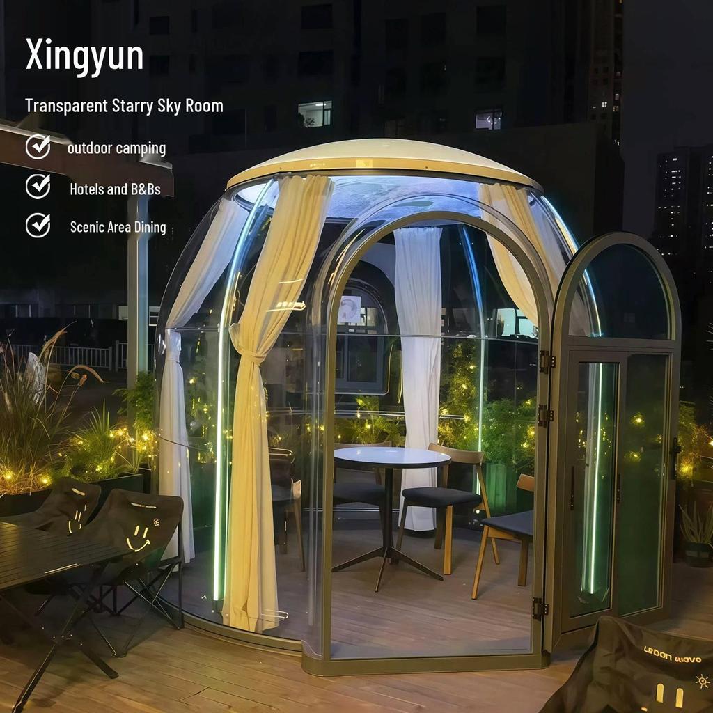 Outdoor Stargazing Bubble Room: Spherical Sunroom Tent for Courtyards & Hotels