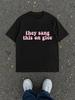They Sang This On Glee Print T Shirts Round Neck T-Shirt Casual Loose Short Sleeves Inspired By A Song From Glee Tops Unisex