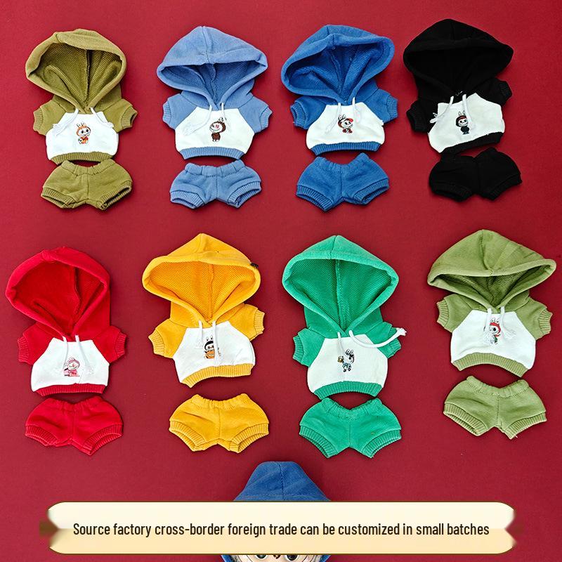 

Labubu 17cm Cotton Doll Hoodie Set & Keychain 17cm