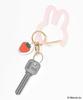 [Bleu Bleuet] Miffy Strawberry Carabiner Charm Keychain (White)