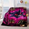 Stained Glass Pika Fantasy Blanket Flannel Blanket for bed, sofa, Camping, Hiking, Picnic Essentials, gift for family Fan gifts