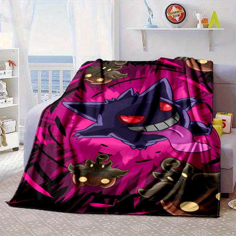 Stained Glass Pika Fantasy Blanket Flannel Blanket for bed, sofa, Camping, Hiking, Picnic Essentials, gift for family Fan gifts