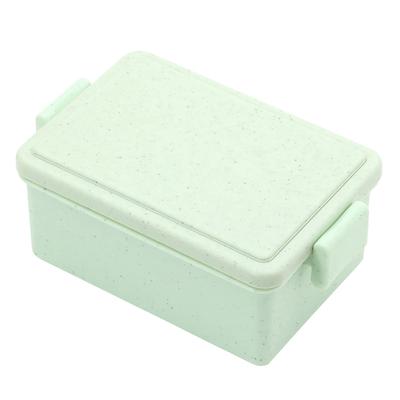 Miyoshi Seisakujyo Square Gelato Plain Lunch Box with Integrated Ice Pistachio 15 X X 6 Single Suitable for Women and with Easy Clip Buckle Microwave