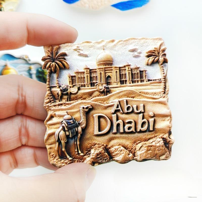 Abu Dhabi Fridge Stickers Middle East Travel Souvenirs The United Arab Emirates Fridge Magnets Home Decoration Wedding Gifts