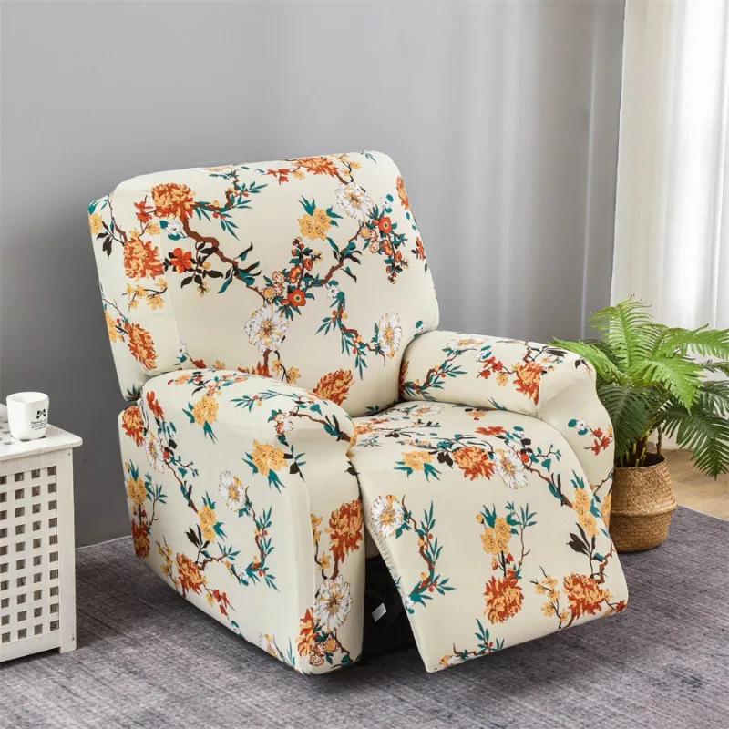 

1set Printed Elastic Recliner Chair Cover Recliner Sofa Slipcover Couch Cover Armchair Slipcovers for Living Room Home Decor