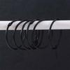 12PCS Rust Proof Shower Curtain Hooks Circular Strong Load-bearing Curtain Rings Anti-Drop Hanging Rings Bathroom Accessories