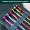 6Pcs Colorful Aluminum Knitting Needle 5.0mm-10mm Afghan Tunisian Crochet Hook For Sweater Scarf Bag Yarn Crafting