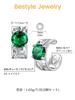 Bestyle Ear Cuff for Women, Sterling Silver 925, Men's Earrings, Hypoallergenic, Zirconia, Non-Pierced Earrings, Unisex, Openwork Arabesque Design, Si
