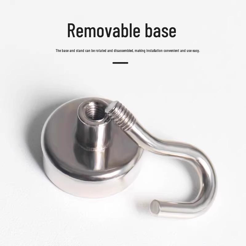 Magnetic Adhesive Hooks: No-Drill, Traceless Wall-Mount for Refrigerator or Door