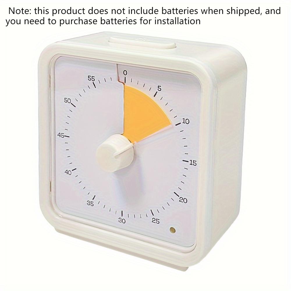 Timer visivo silenzioso da 60 minuti, strumento per l'autodisciplina, per studio, riunioni, esami, cucina, gadget multiuso, regalo di Natale