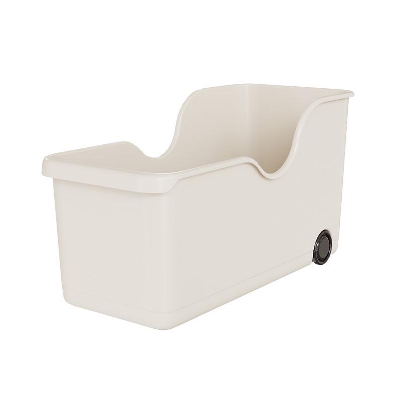 Japanese Kitchen Storage Box with Wheels - Under Sink Utensil and Miscellaneous Organizer