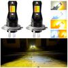 Tricolor Strobe H11 H8 9006 HB4 HB3 9005 H1 H3 H7 880 881 5202 H16 COB Fog Lights LED Bulb Car Day Driving Running Light 3000LM