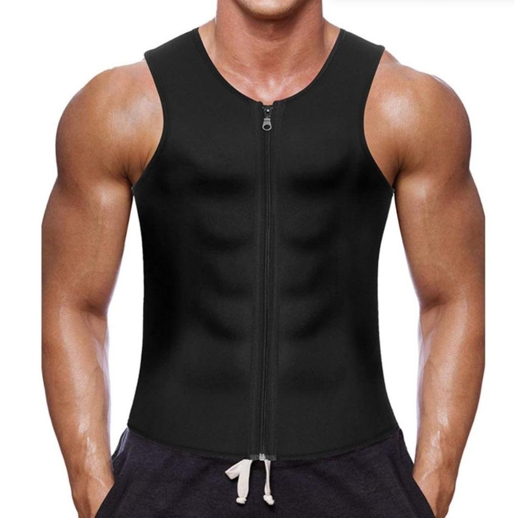 GrowGem Sauna Diet Sauna Abdominal Muscle Sauna Suit, Suit, Sportswear, Vest, Training, Shirt, Sweat-Reducing (M)