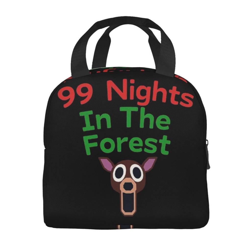 Sac isotherme pour déjeuner 99 Nuits dans les Forêts Merch pour l'extérieur Jeux Vidéo Boîte à repas Thermique Anti-fuite Boîte Bento
