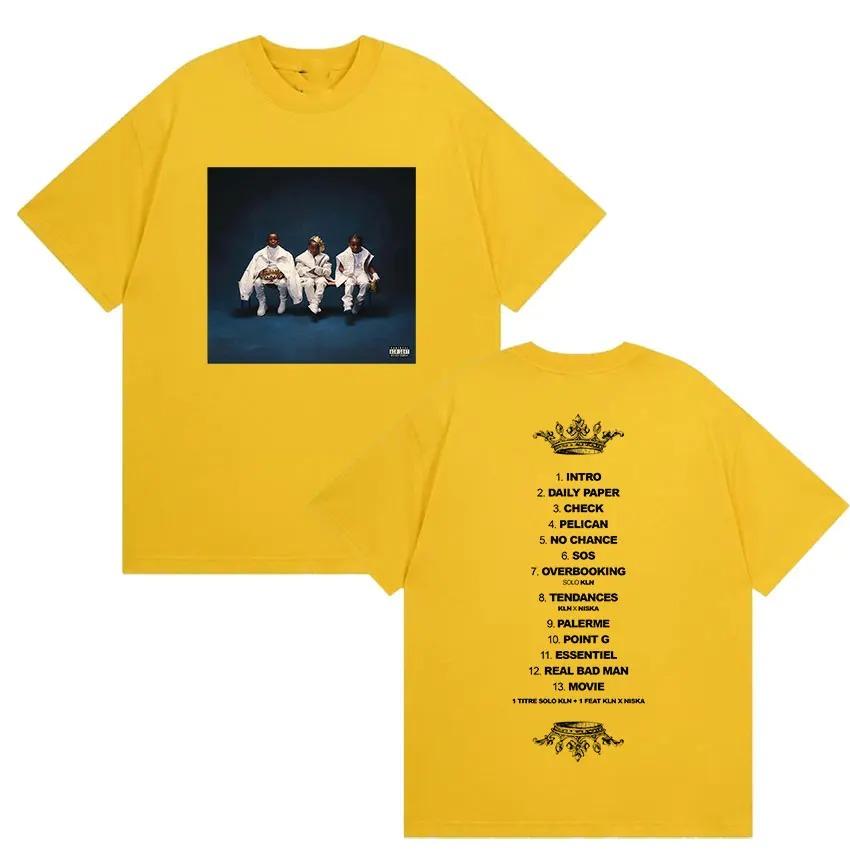 Rapper Nes Pour Briller L2B Tour 2026 Graphic T Shirts Men's Hip Hop Pop Music Short Sleeve T-shirt Cotton Tees Streetwear