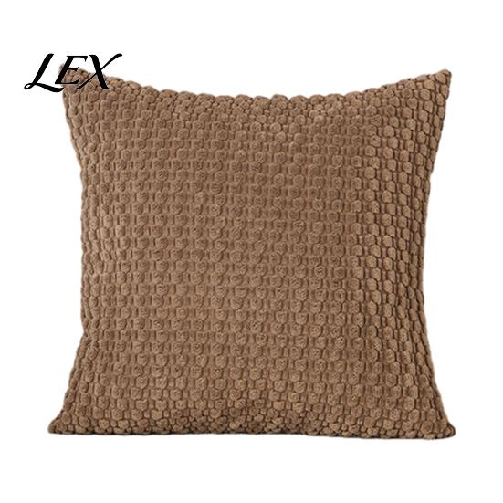 Unique Texture Cushion Cover Solid Color Bubble Pillow Cover, Soft Breathable Throw Case, Modern Minimalist Home Bedroom Pillowcase Decor, Farmhouse