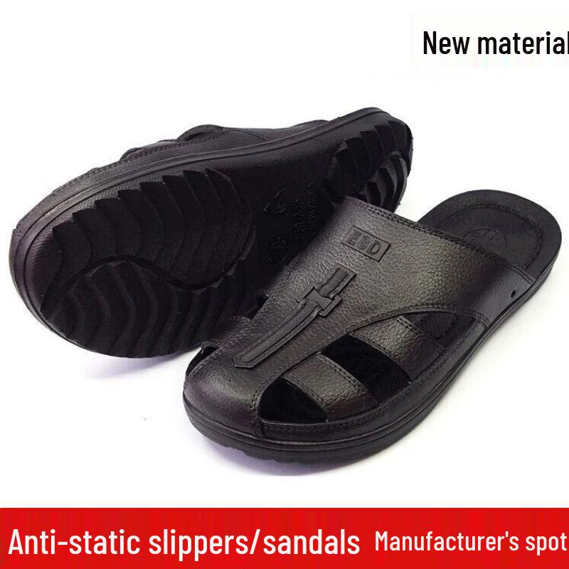 ESD Anti-Slip Soft Sole Sandals with Toe Protection