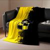 Pirate Icon on Yellow and Black print blanket soft and cozy perfect for the living room bed sofa or a nap,gift