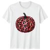 Pink Leopard Print Pumpkin Unisexs TShirt Aesthetic Halloween Gift For Her