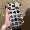Colored Flowers for Apple 15 Colored Silver iPhone14Pro Creative 11Promax Scrub 16 Protective Cover 17
