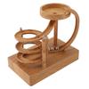 Kinetic Art Perpetual Motion Machine, Science Physics, Electronic Perpetual Motion Desk Home Decor for Students, Teens, and Adults (Wood)