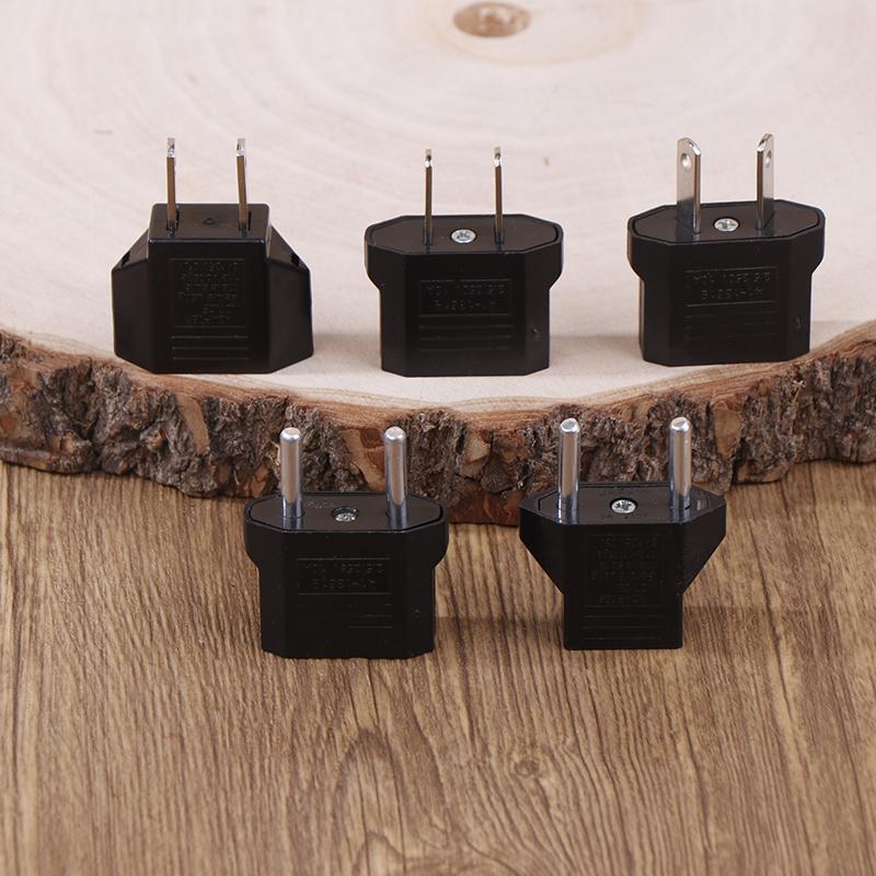 2Pcs European Us Au Eu Us To Eu/Eu To Us Plug Adapter Euro Travel Power Adapter Plug Outlet Converter Socket