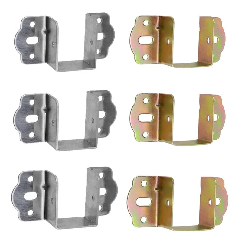 8 pezzi Connettori per Letto Staffe Metalliche per Mobili Morsetti per Telaio del Letto set per Supporto Stabile del Telaio del Letto e Protezioni Anticorrosione