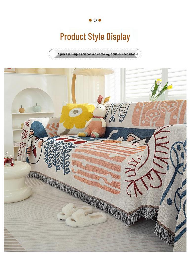 Universal Non-Slip Sofa Cover: All-Season Modern Minimalist Knitted Cushion Towel (2025)