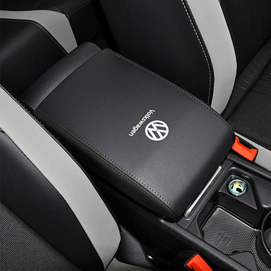 Golf 8 Central Armrest Box Leather Protector Cover (21st Gen)