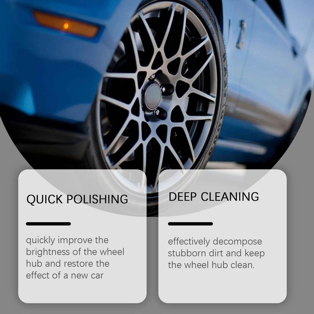 Homonth Automobile Wheel Polishing Paste Polishing Brightening Anti-Fouling Cleaning Maintenance Rapid Brightening Restoration of Luster100g