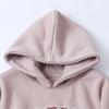 Japanese Order Hooded Fleece Lined Sweater Winter New Men's and Women's Same Style Long Sleeves Letters Plus Size Casual Pullover 30394