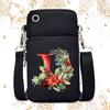 Creative 26 English floral letter printing trend messenger bag casual portable multi-function lightweight mobile phone bag