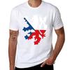 Czech Republic Lion Flag Tshirt Antifade Casual Tee Shirt