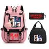 Trend Stranger Things Children'S Backpack Combination Three-Piece Male And Female Versatile Student School Bag