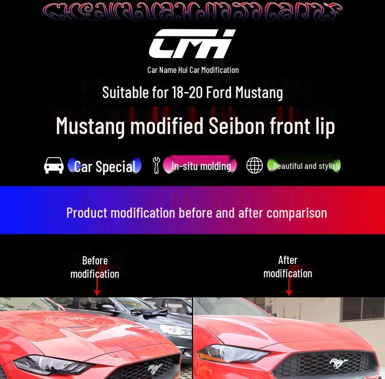 18-23 Mustang Cervini's Carbon Fiber Front Lip & Body Kit
