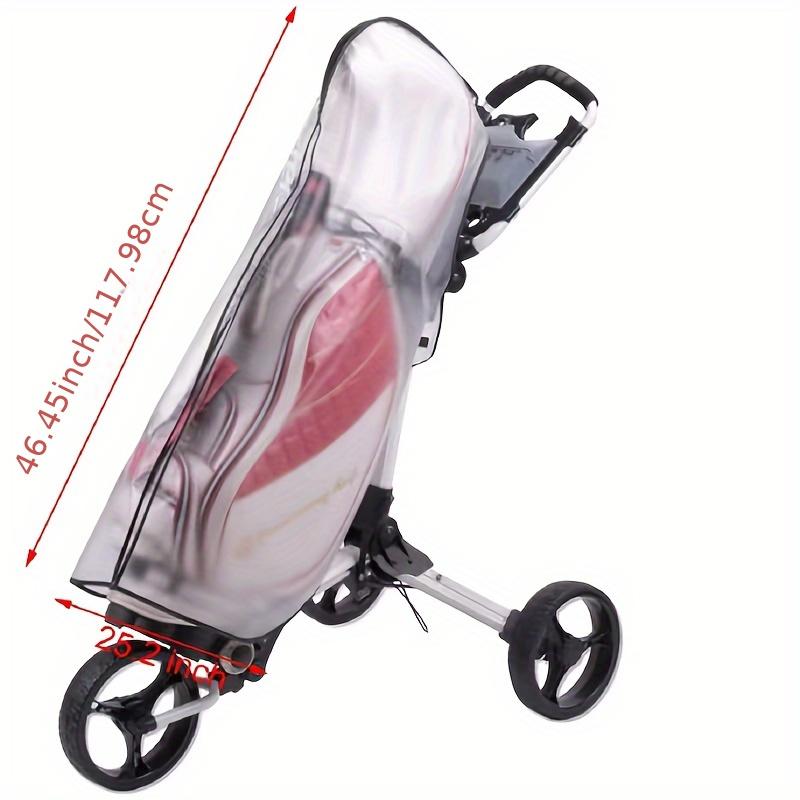Transparent PVC Waterproof Golf Bag Rain Cover, Waterproof Dustproof Golf Bag Cover, PVC Transparent Golf Bag Protector
