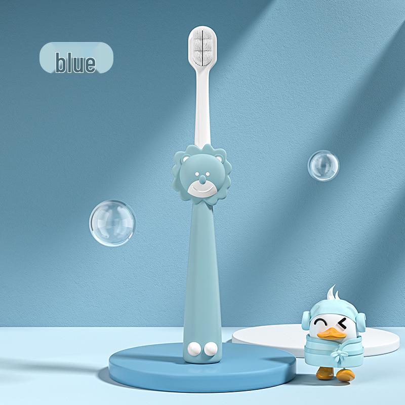 Cute Cartoon Little Lion Children's Soft Toothbrush for Ages 2-6 - Single Pack, Soft Bristles, High Quality