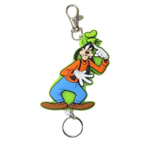 

SK Japan Disney Goofy Rubber Reel Keychain 16541