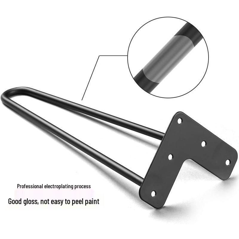 

Metal Sofa & Table Legs - Wrought Iron Furniture Hardware Brackets for Computer Desks & Dining Tables. 4 inch 10cm