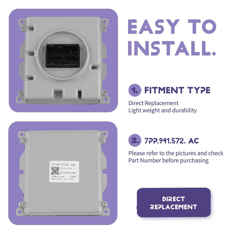A28G-Angel Eyes Daytime Running Light Driver Module Computer Board Ballast 7PP.941.572.AC For  A3 A5 2015-20 7PP941572AC