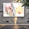 VIKAMA Süße Anime-Stil Dekoration Wandteppich Anime-Thema Party Weich Niedlich Niedlicher Stil Zimmerdekoration Heimdekoration